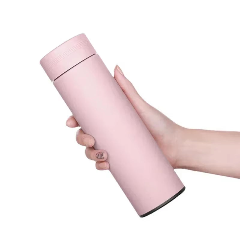 Smart LED Thermos Bottle – 500ml Stainless Steel with Temperature Display