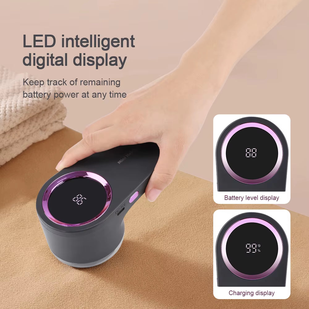 USB Rechargeable Fabric Shaver – Electric Lint Remover for Clothes & Upholstery