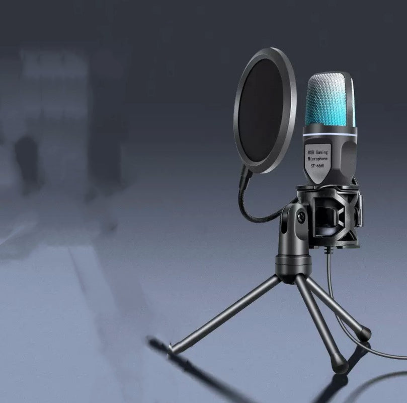 RGB Esports Gaming Microphone – DSP Dynamic Noise Reduction Computer Mic
