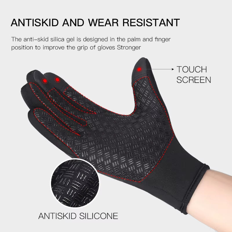 Touchscreen Waterproof Winter Gloves – Windproof Thermal Gloves for Men & Women (Cycling, Driving, Skiing)