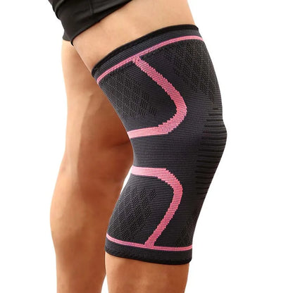 Compression Knee Support Sleeve for Running, Cycling, Sports & Injury Recovery – Breathable Nylon Brace by AOLIKES