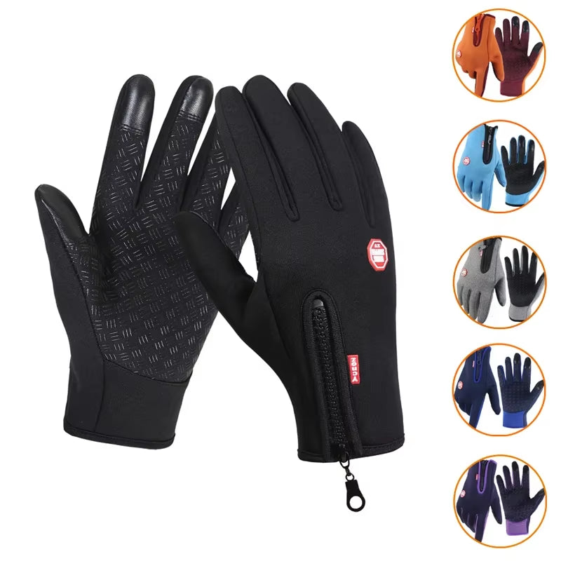 Touchscreen Waterproof Winter Gloves – Windproof Thermal Gloves for Men & Women (Cycling, Driving, Skiing)