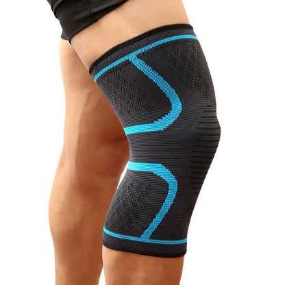 Compression Knee Support Sleeve for Running, Cycling, Sports & Injury Recovery – Breathable Nylon Brace by AOLIKES