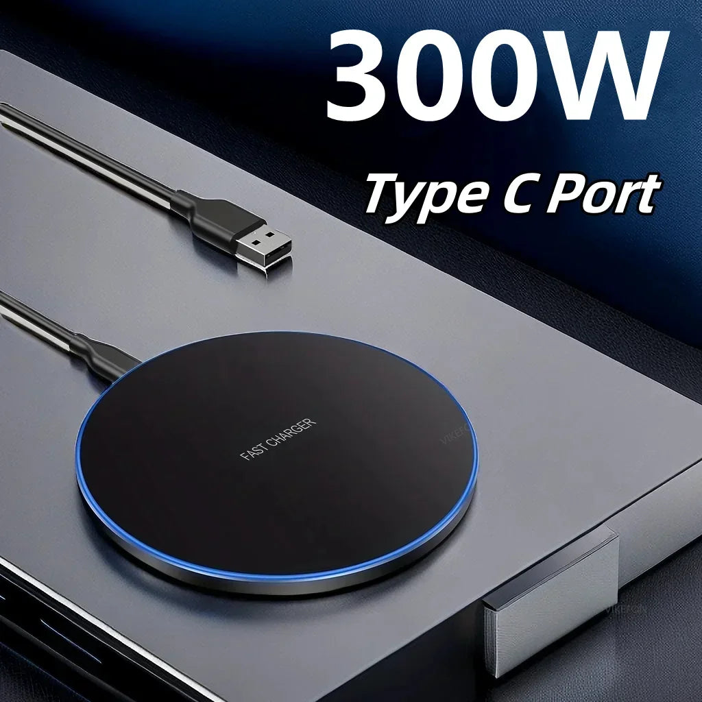 2025 Ultra-Fast Wireless Charging Pad – 300W Max