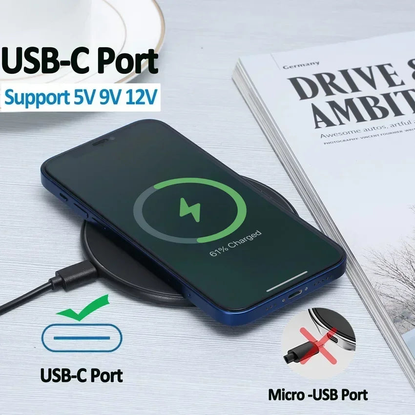 2025 Ultra-Fast Wireless Charging Pad – 300W Max