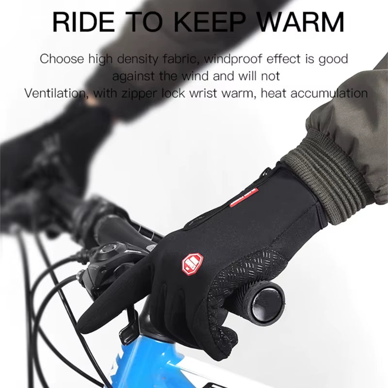 Touchscreen Waterproof Winter Gloves – Windproof Thermal Gloves for Men & Women (Cycling, Driving, Skiing)