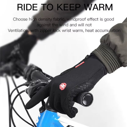 Touchscreen Waterproof Winter Gloves – Windproof Thermal Gloves for Men & Women (Cycling, Driving, Skiing)
