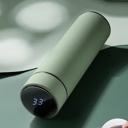 Smart LED Thermos Bottle – 500ml Stainless Steel with Temperature Display