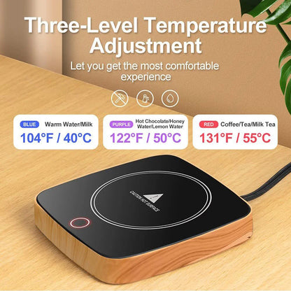 Coffee Mug Warmer – 3 Temperature Settings & Auto Shut-Off