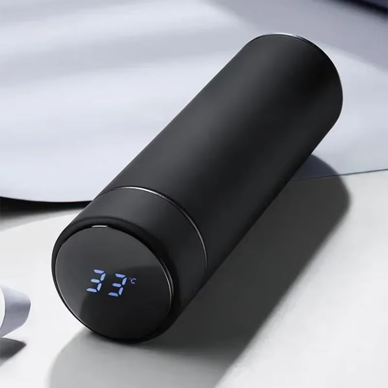 Smart LED Thermos Bottle – 500ml Stainless Steel with Temperature Display